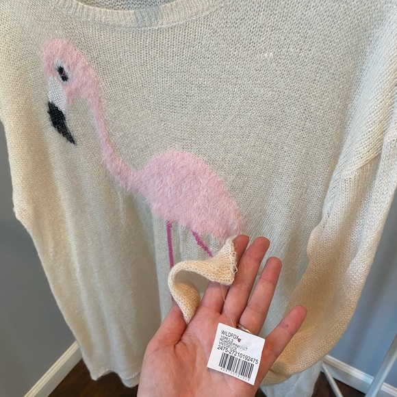 Wild Fox Flamingo Sweater - Picture 3 of 6